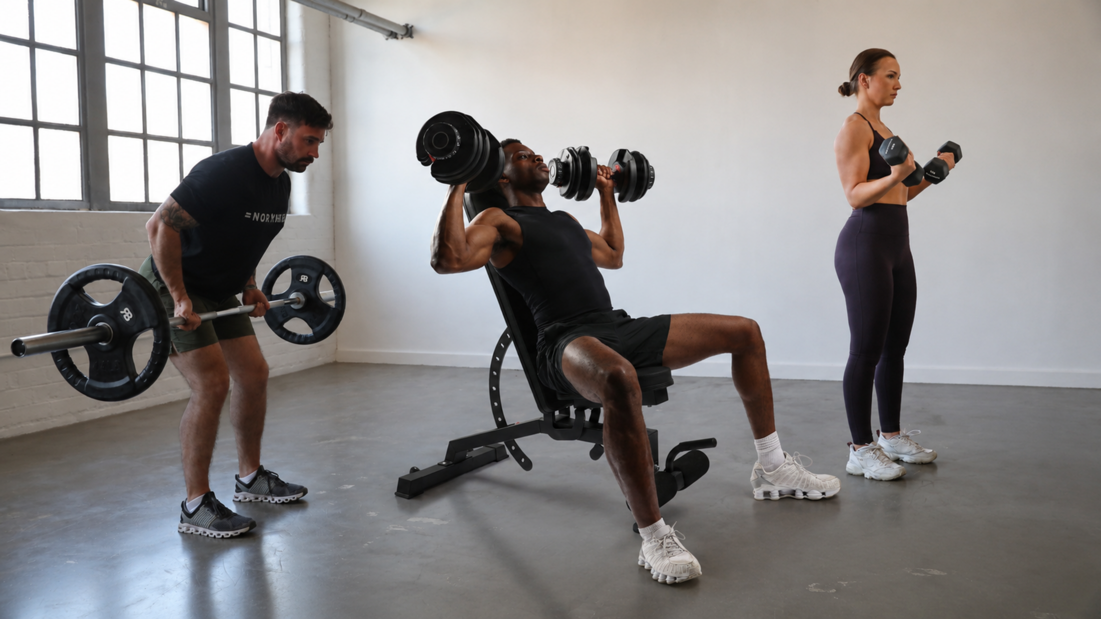 Muscle Training with Barbells and Dumbbells