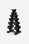 2-8kg Neoprene Dumbbell Set with 5-Tier A-Frame Storage Rack