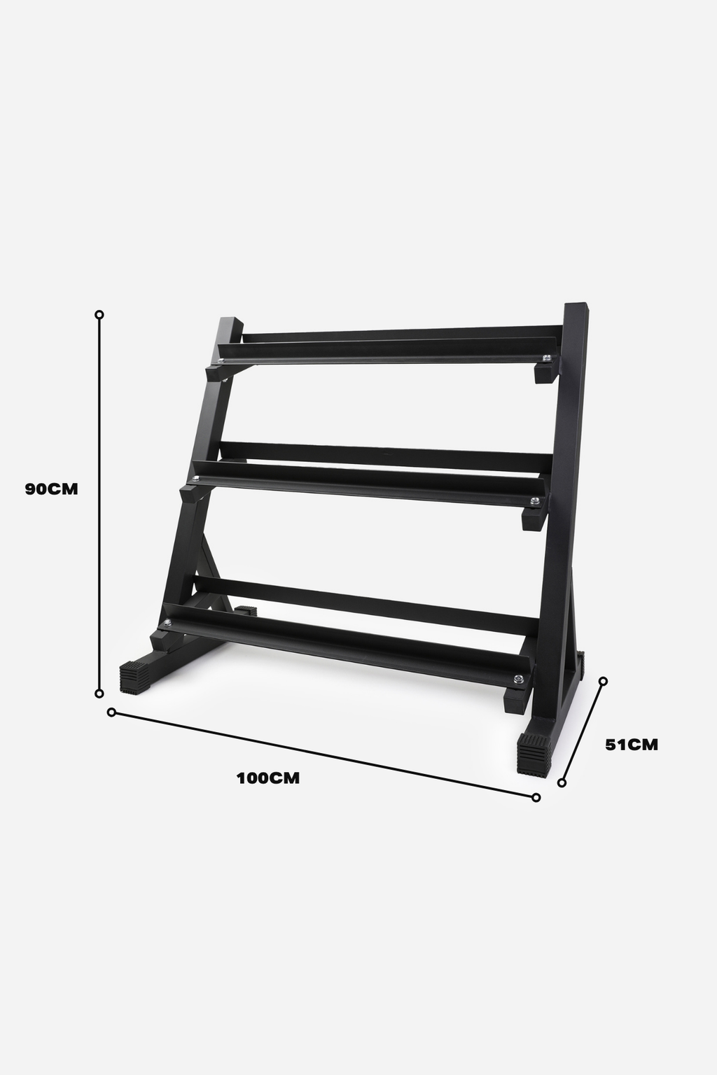 3-Tier Dumbbell Rack 100cm