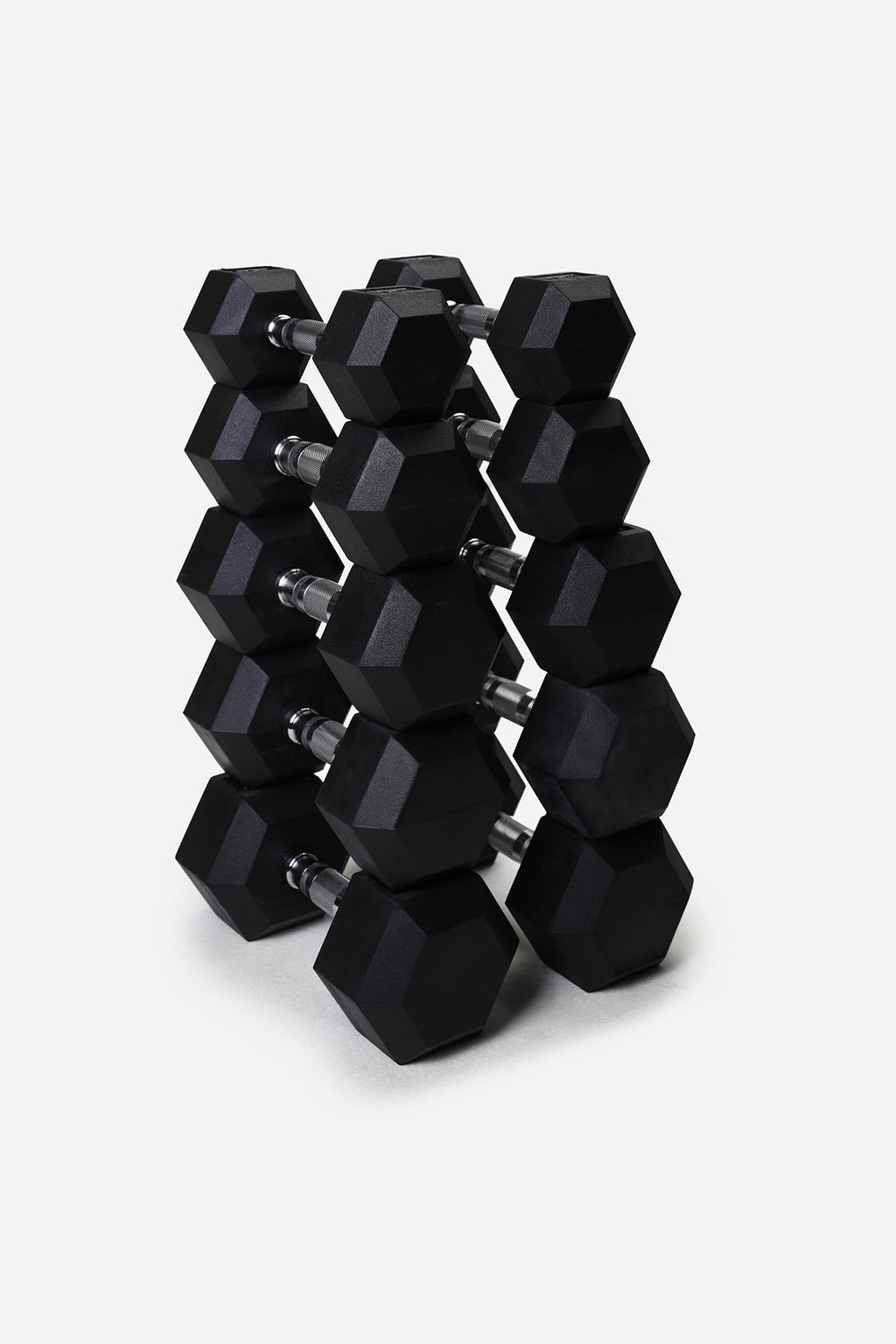 5kg-15kg Northern Rubber Hex Dumbbell Set (2.5kg Increments)