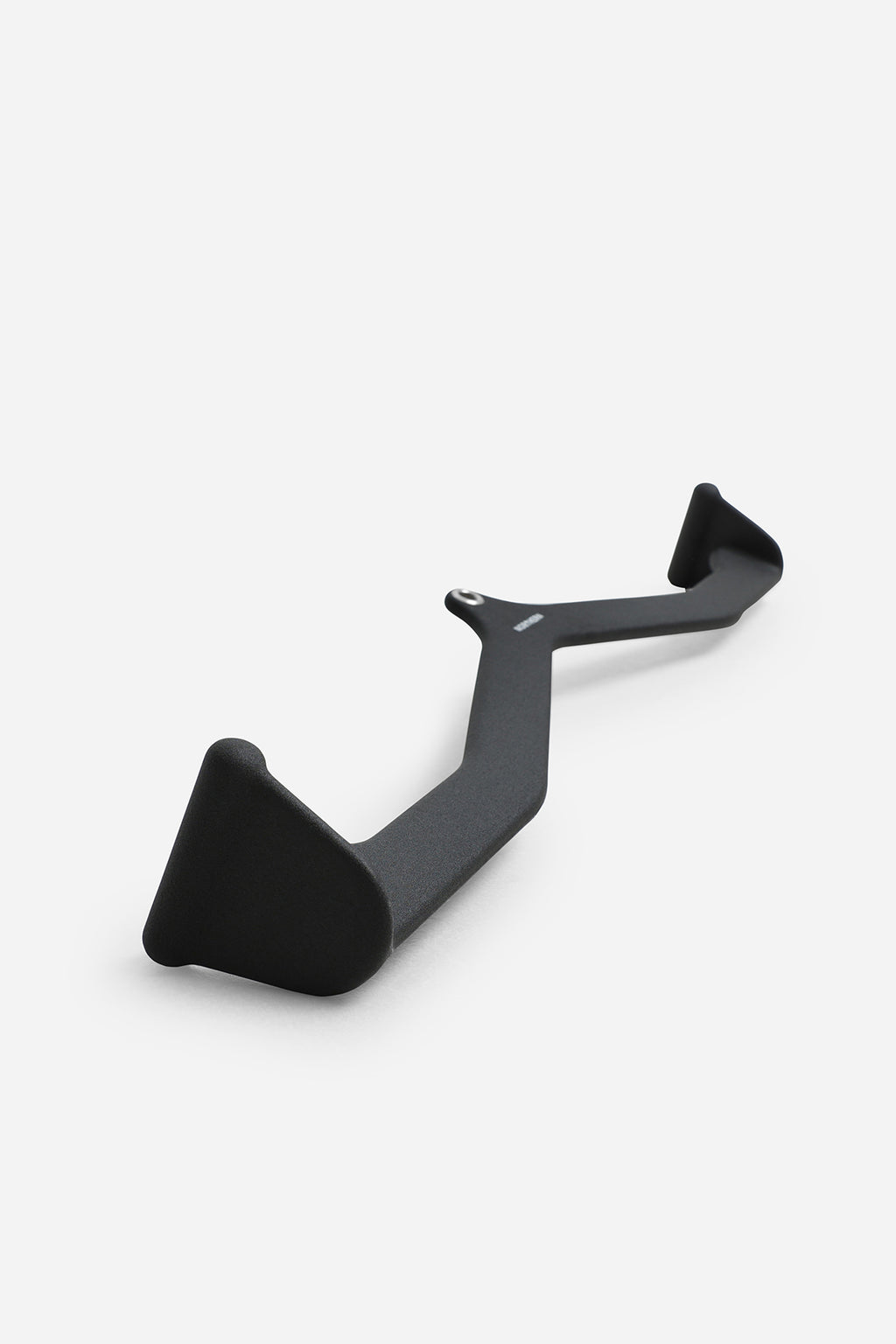 Side view of angled lat pulldown wide grip bar 