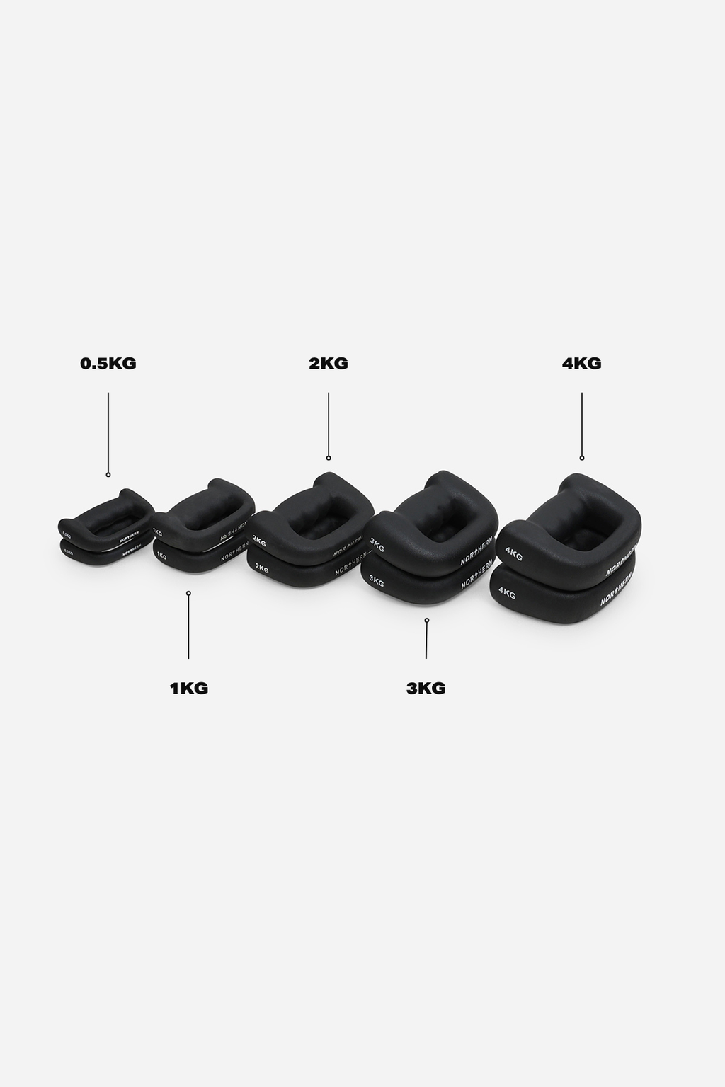 0.5-4kg Weight Progression Hand Dumbbell Set