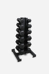 Northern Hex Dumbbell Set 2.5, 5, 7.5, 10, 12.5 and 15kg Pair with Vertical Rack