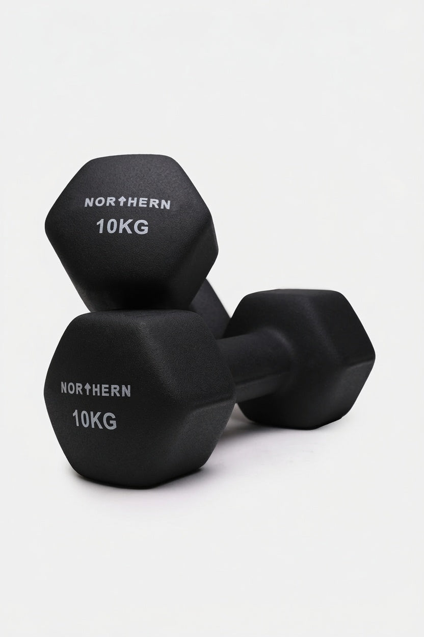 Northern 10KG Neoprene Hex Dumbbells