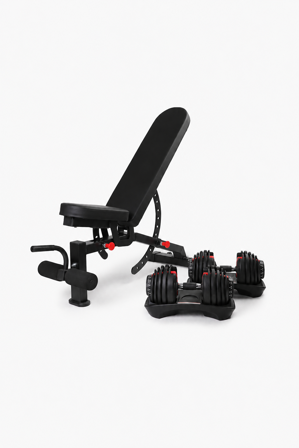 Adjustable Dumbbell Pair & Adjustable Bench