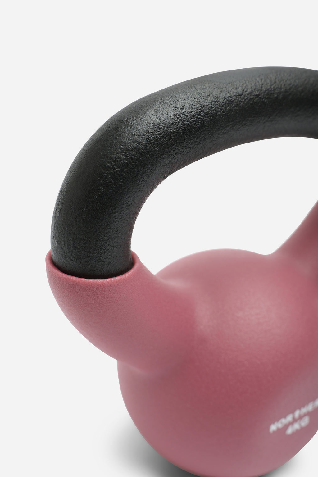 Northern 4kg Cast Iron Kettlebells Neoprene Coated Weights - Dusk Pink
