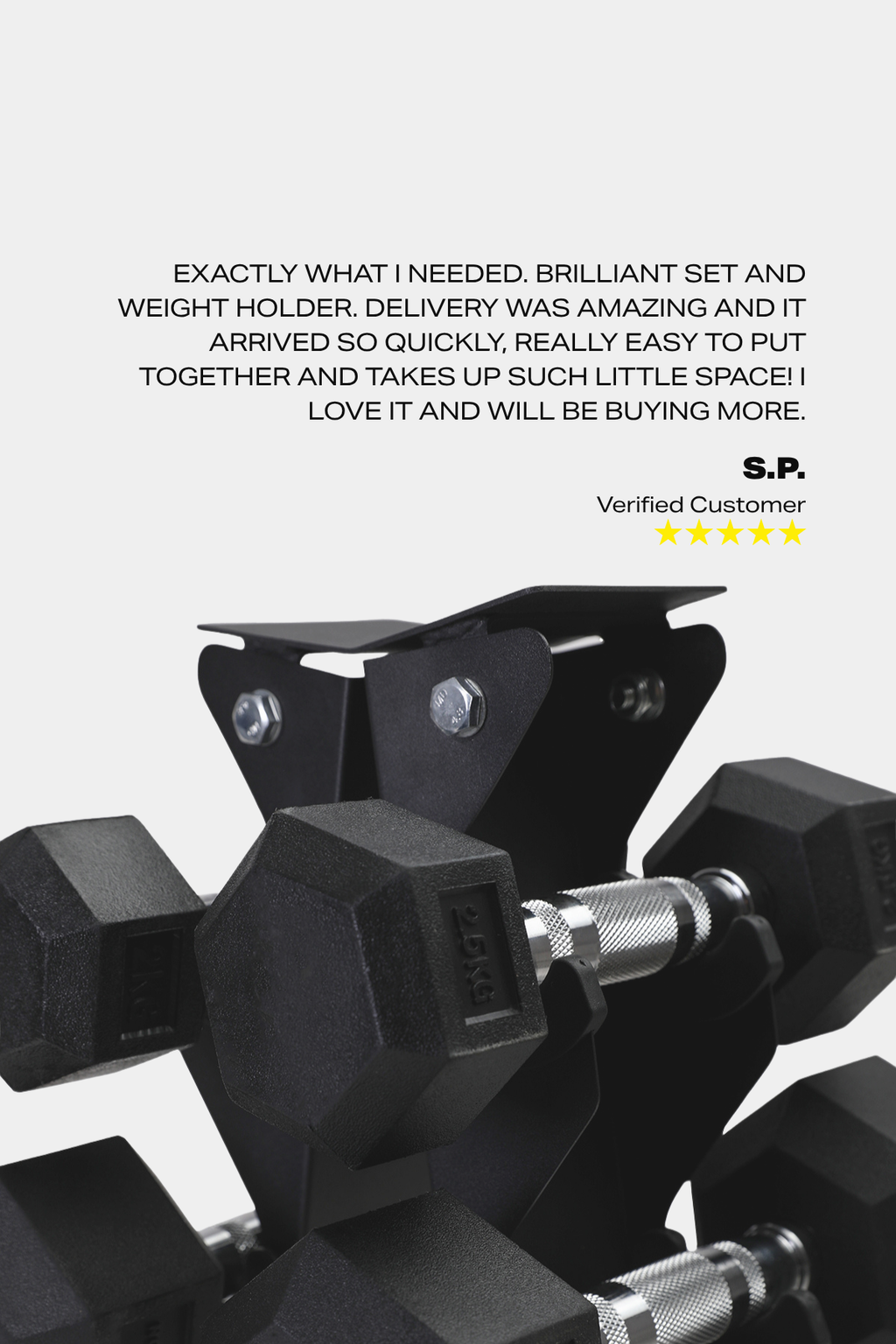 Northern 5-Tier A-Frame Dumbbell Rack Positive Review
