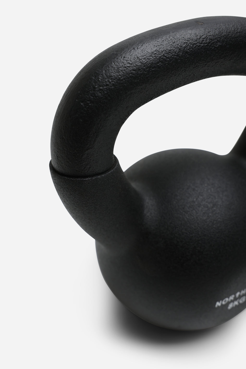 Northern 8KG Cast Iron Kettlebells Neoprene Coated Weights - Black
