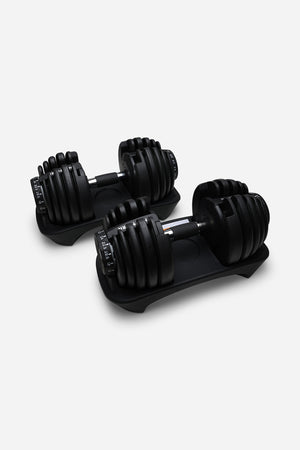 Adjustable Dumbbell Pair 24kg x 2 (48kg) - Stealth Edition