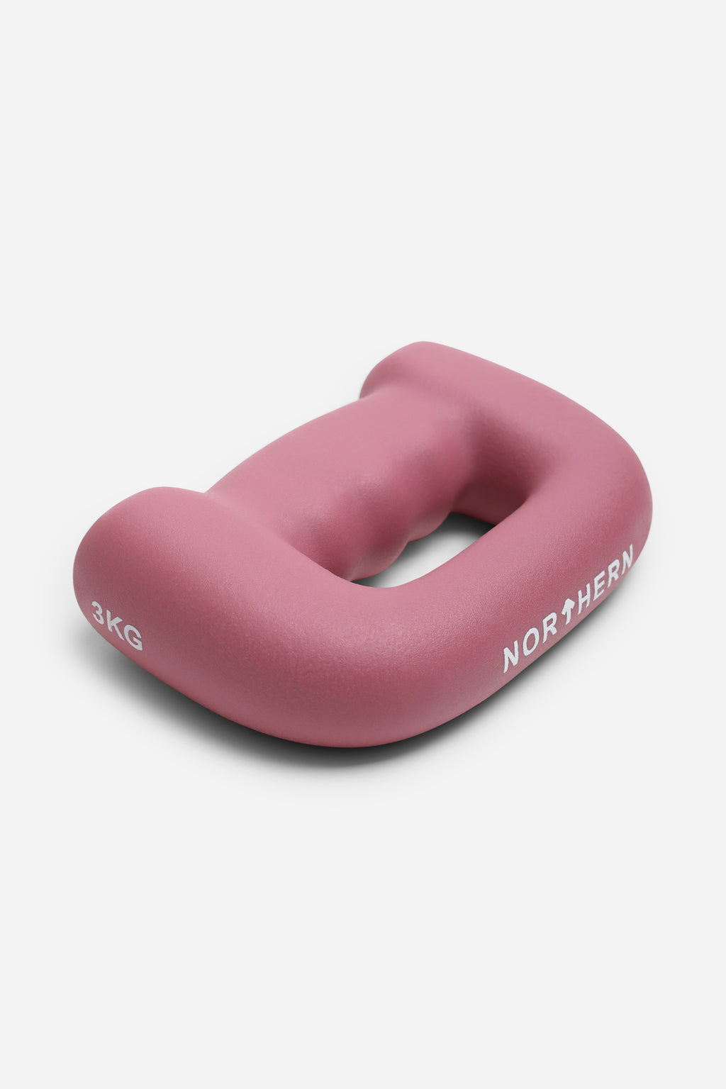 Northern Hand D Grip Dumbbells 3kg Pair - Dusk Pink