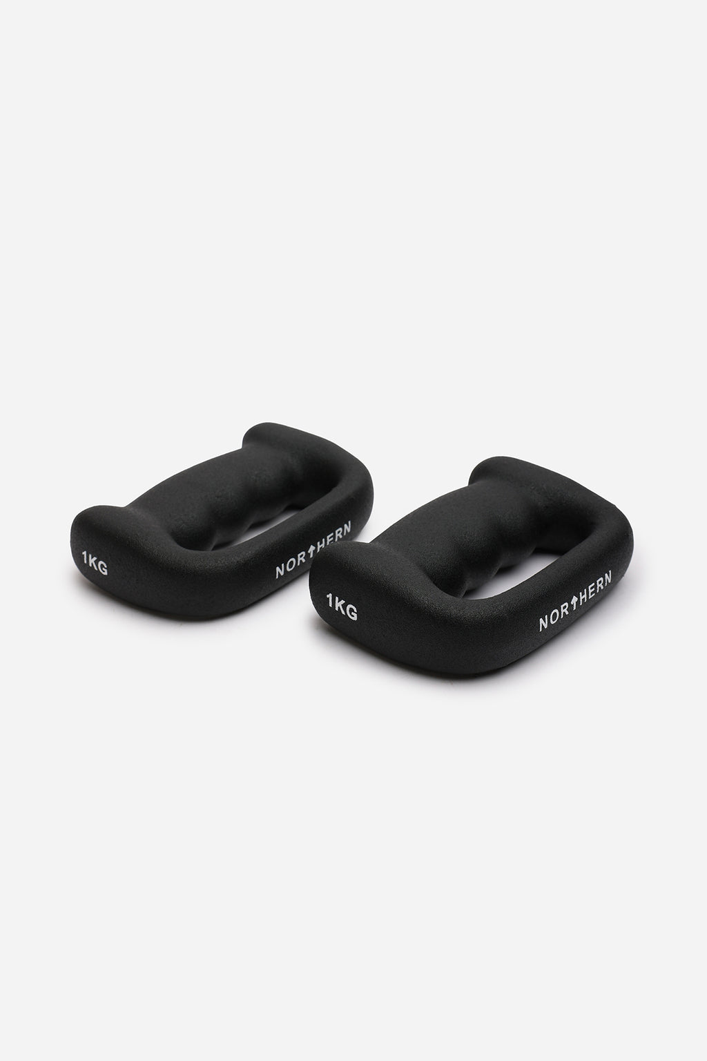 Northern Hand D-Shaped Dumbbells 1kg Pair (Black)