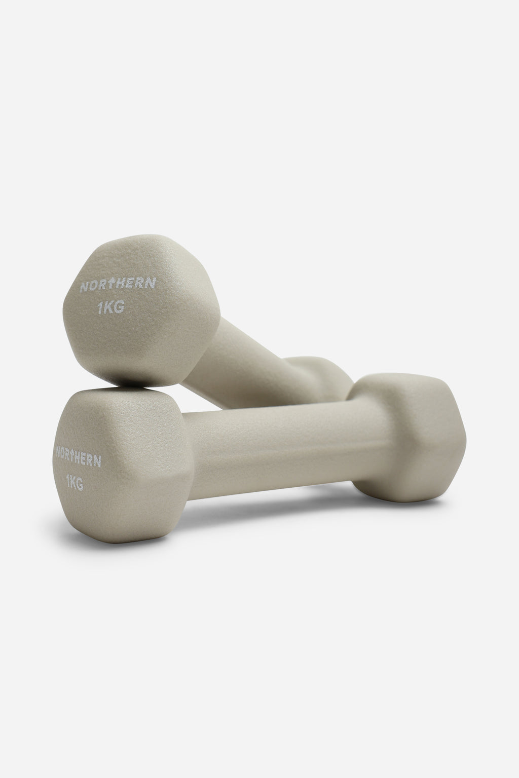 Northern Natural Stone Neoprene Hex Dumbbells Pair - 1kg x 2 (2kg)