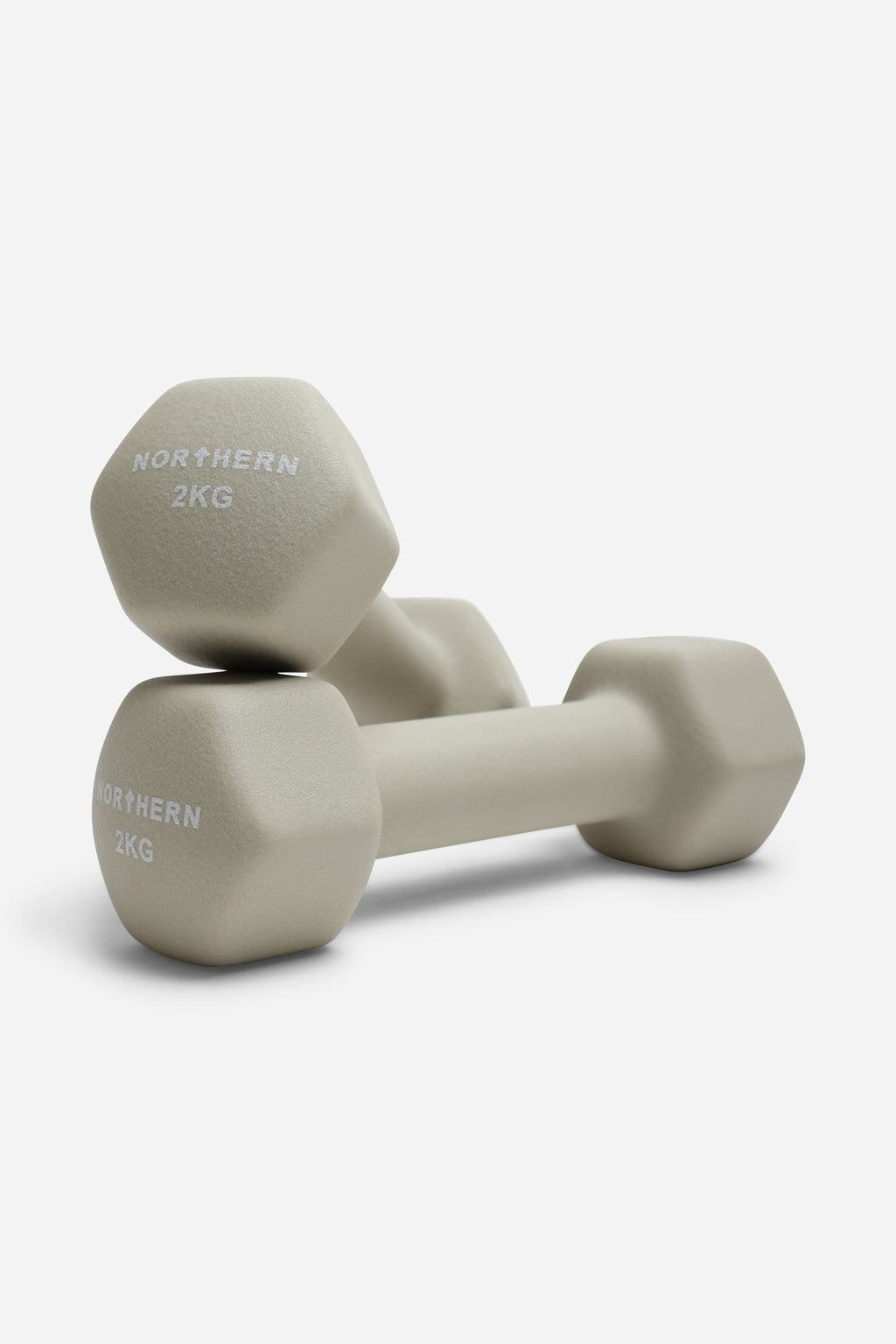 Northern Natural Stone Neoprene Hex Dumbbells Pair - 2kg x 2 (4kg)
