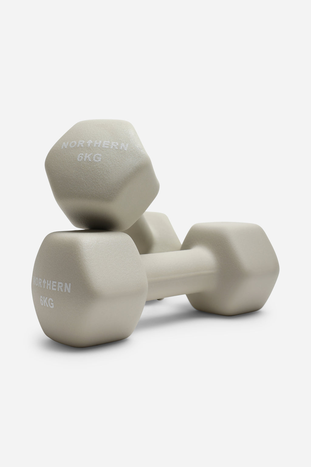 Northern Natural Stone Neoprene Hex Dumbbells Pair - 6KG x 2 (12KG)