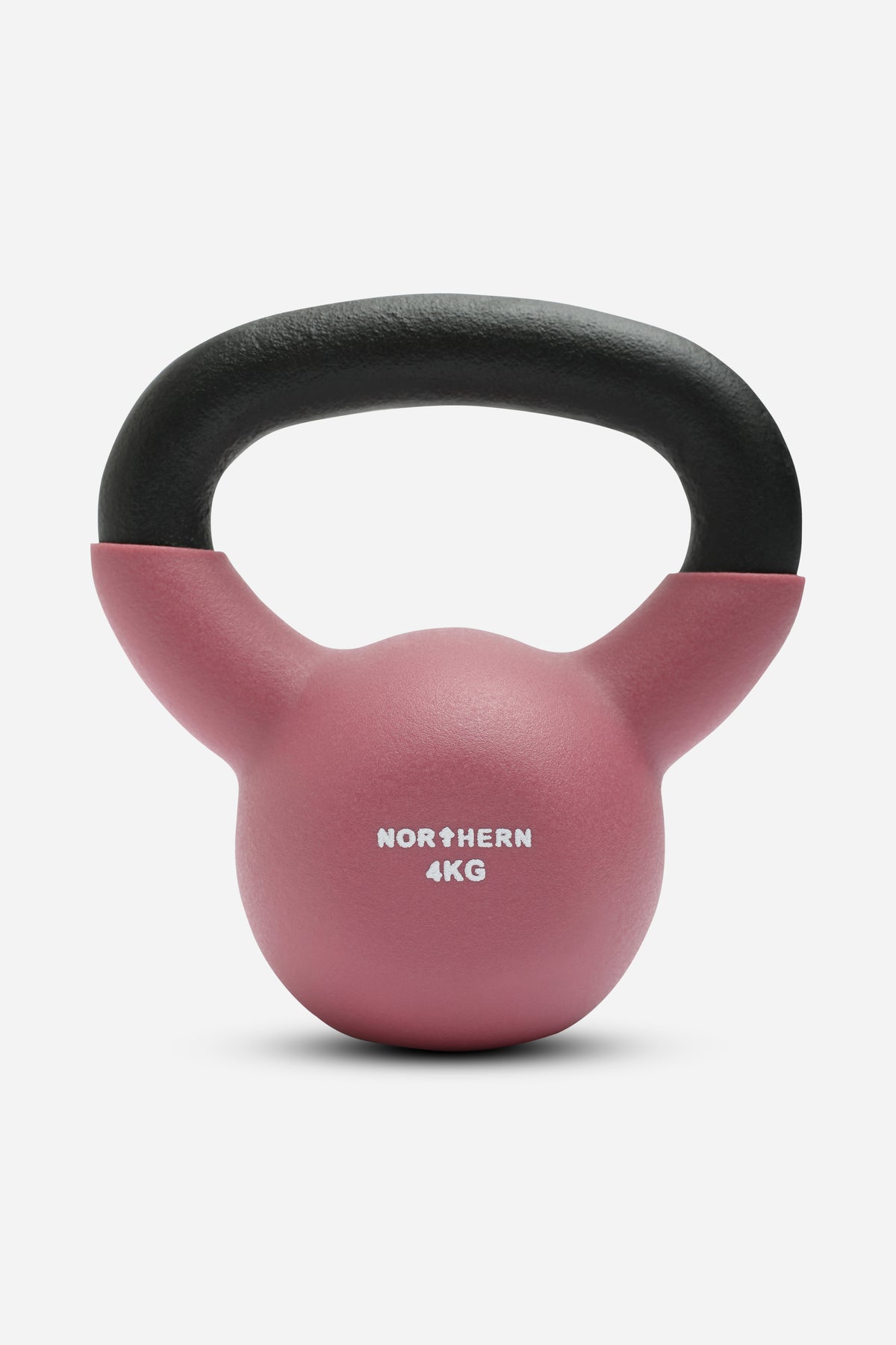 Northern Neoprene Coated Cast Iron Kettlebell 4kg Dusk Pink