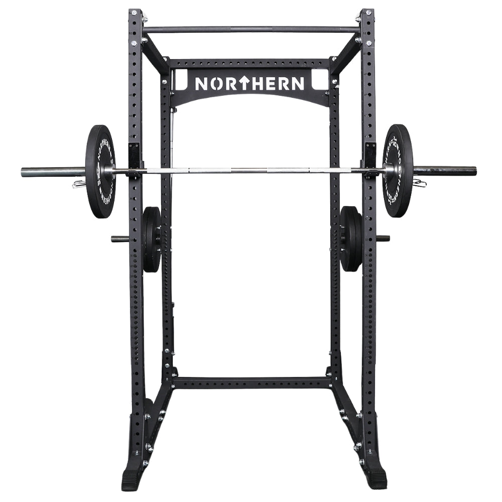 Northern Power Rack with Bar and Features Heavy Steel and Powder-Coated Finish