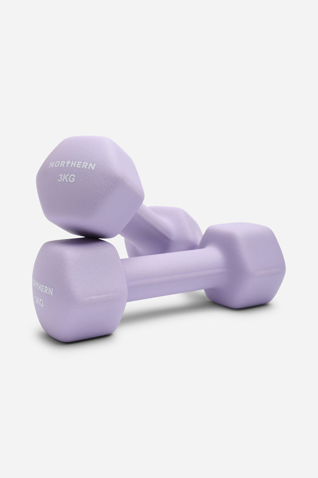 Northern Neoprene Dumbbells Soft Lavender Pair 3KG