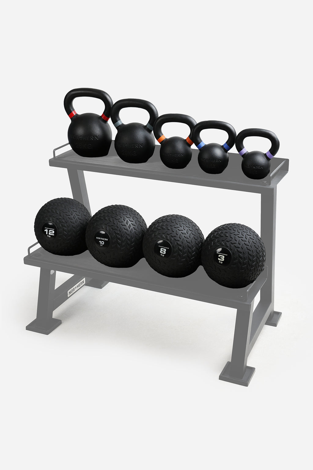 Two Tier Kettlebell Storage Rack by Northern