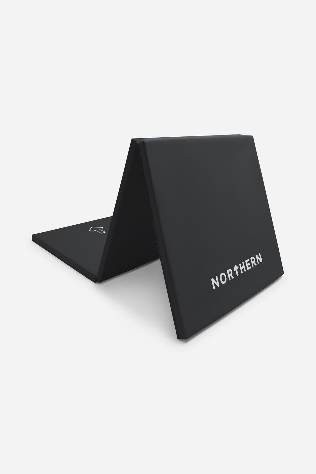 Northern Yoga Mat Tri-Folding Exercise Fitness Pilates Workout Non Slip 3 Panel Mat - Black