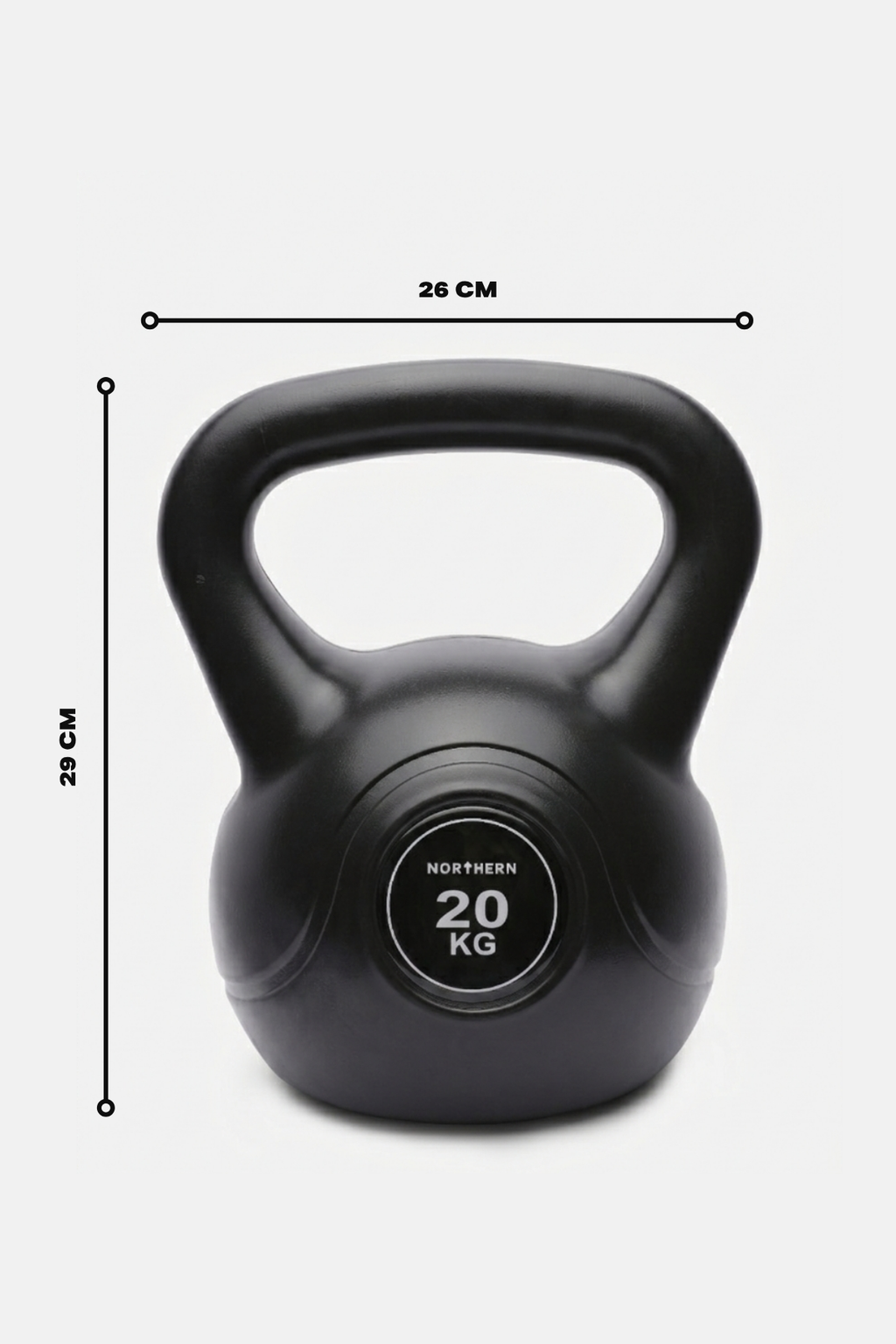 20kg Vinyl Kettlebell Dimensions